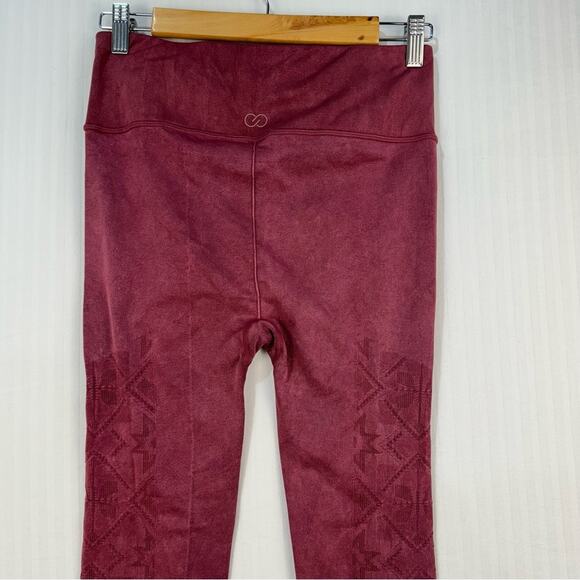 CALIA By Carrie Underwood Burnt Red Leggings Women’s Large Western Aztec Print - Picture 7 of 9